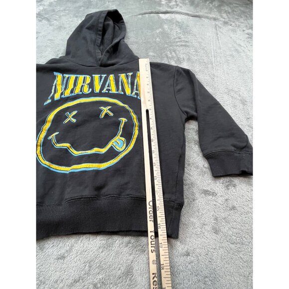 Nirvana Kids Black Size 7 2023 Sweatshirt Graphic Print - Picture 5 of 9